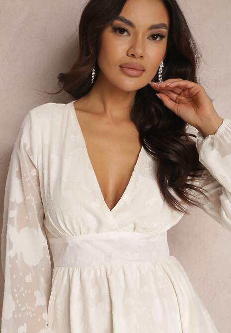 Kremowa Sukienka Maerista