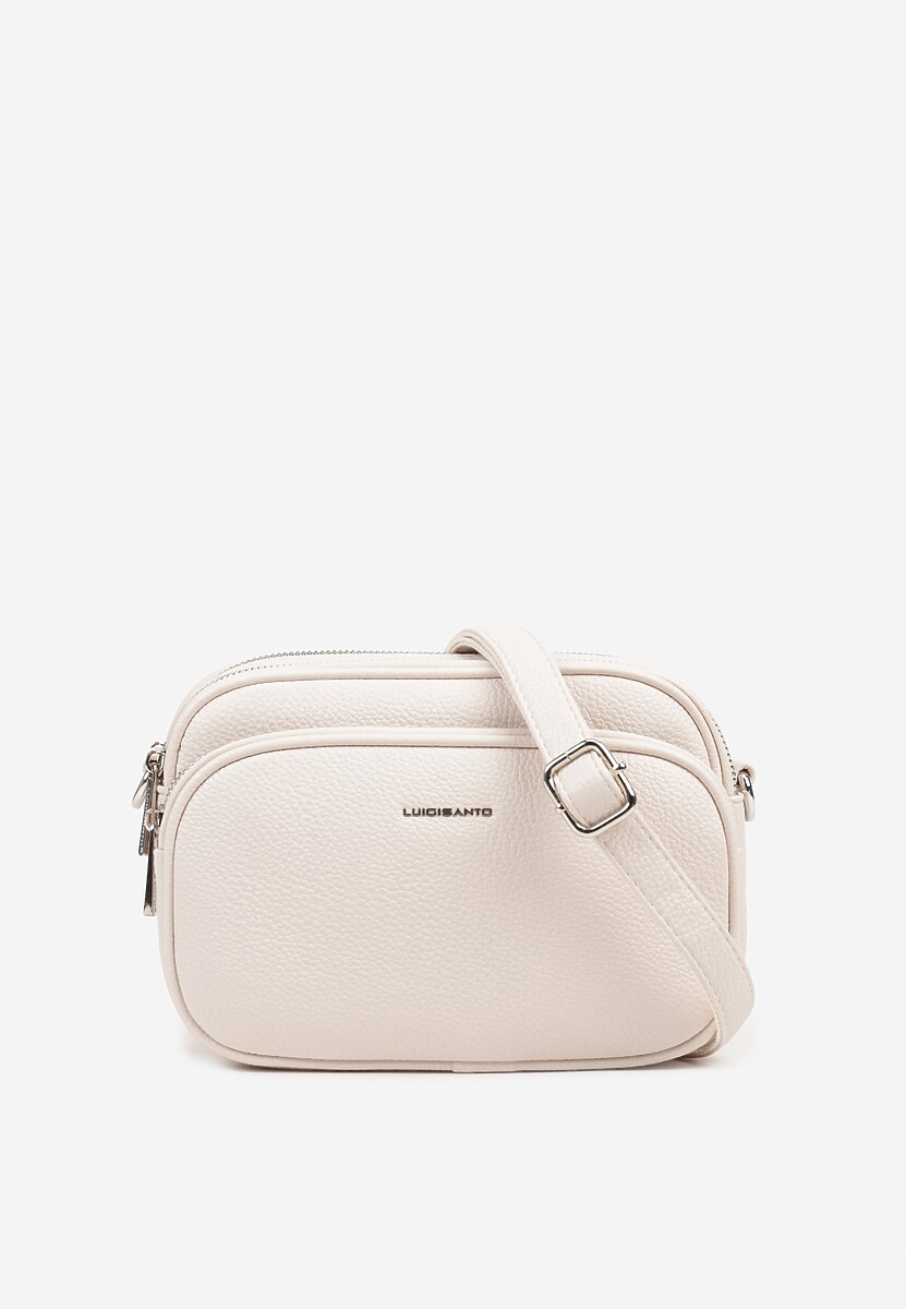 Ciemnobeżowa Dwukomorowa Torebka Typu Listonoszka Ellirin