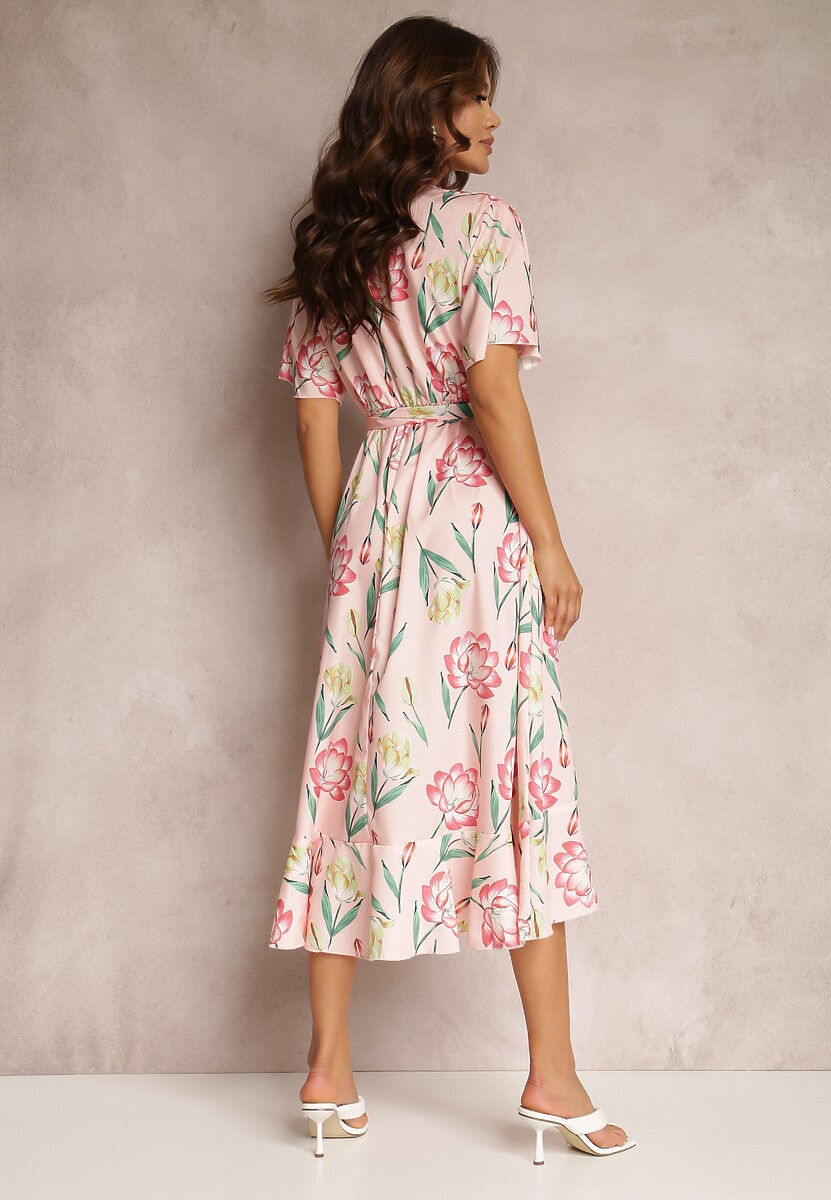 Różowa Sukienka Zinano