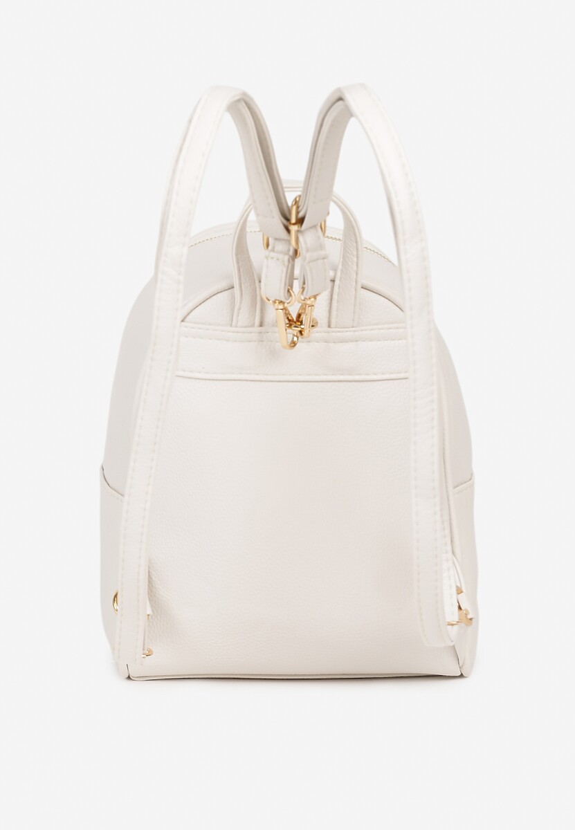 Biały Plecak Ozdobiony Pikowaniem Banilitia