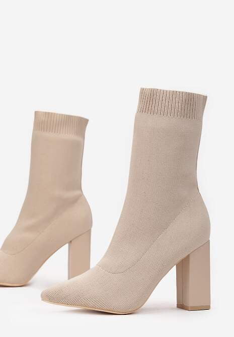 Beżowe Botki Amatheina