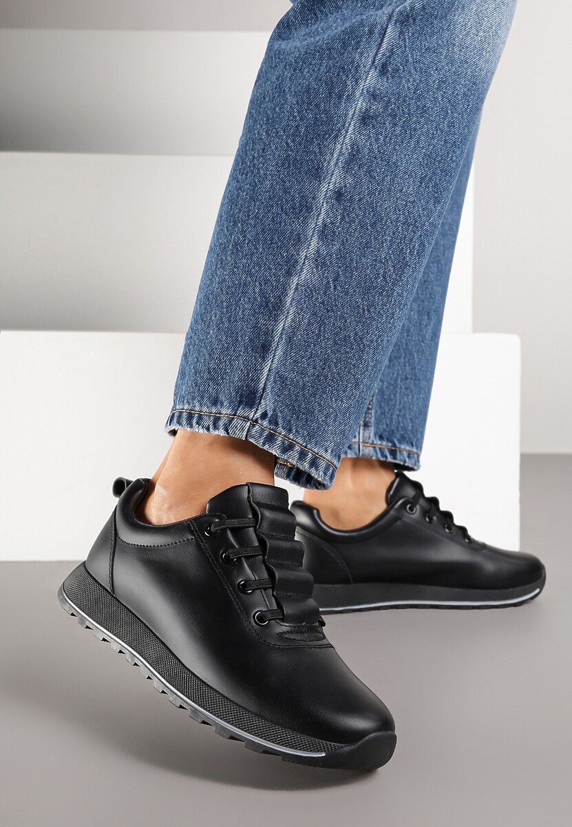 Czarne Sneakersy w Klasycznym Stylu Driosse