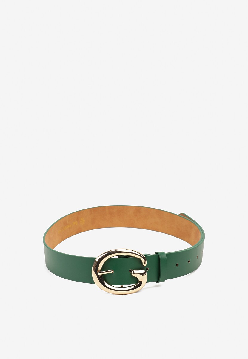 Czerwony Pasek z Ekoskóry z Metalową Klamrą Frosofia