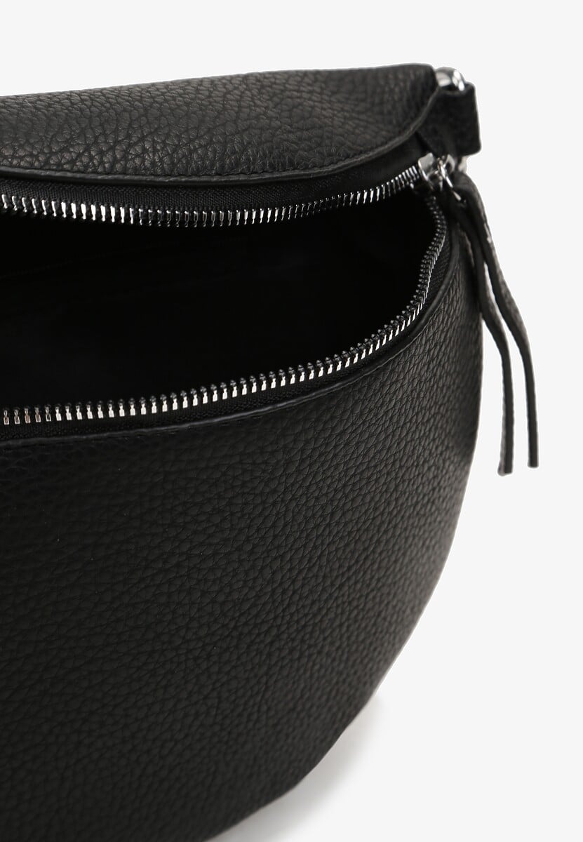 Czarna Nerka z Materiałowym Paskiem Ehadeel