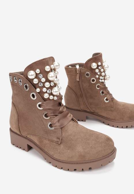 Brązowe Botki Aufer