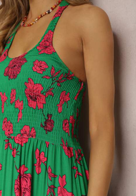 Zielona Sukienka z Wiskozy Hellitrite