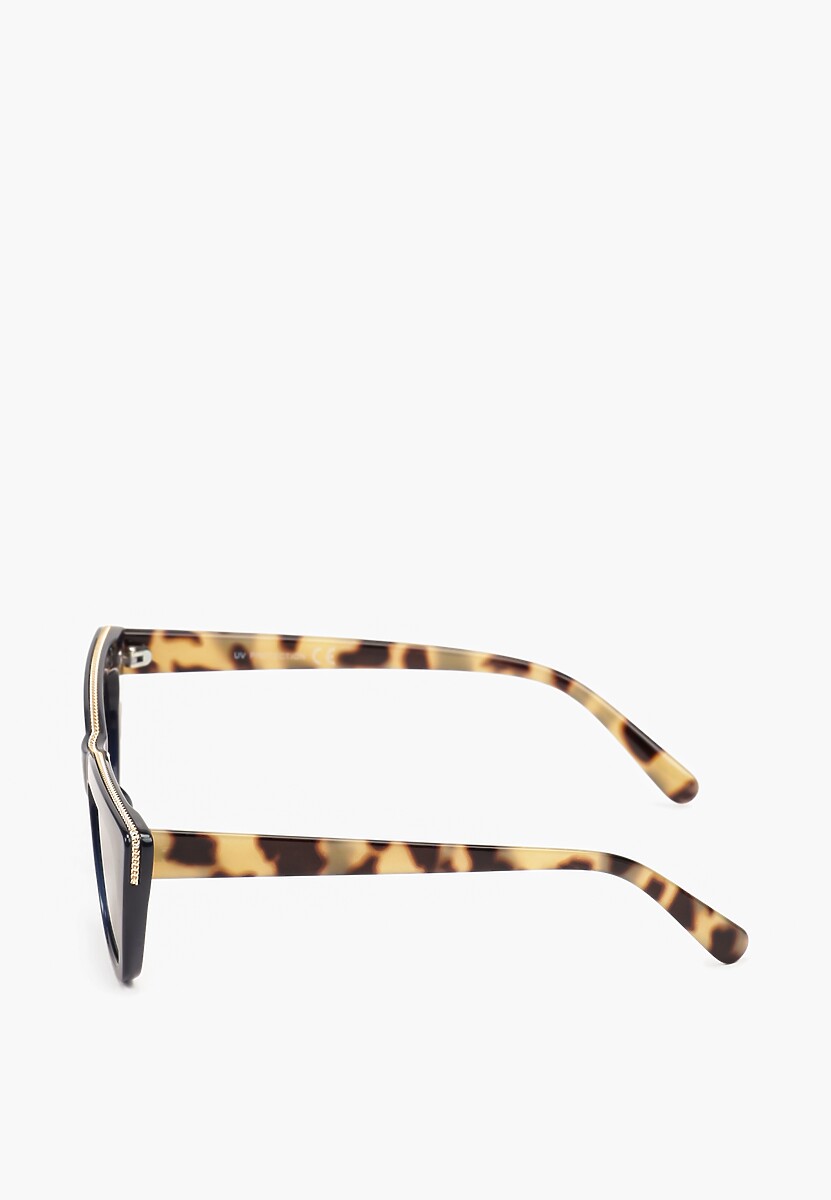 Granatowe Okulary Przeciwsłoneczne Cat Eye z Filtrem UV Diralea