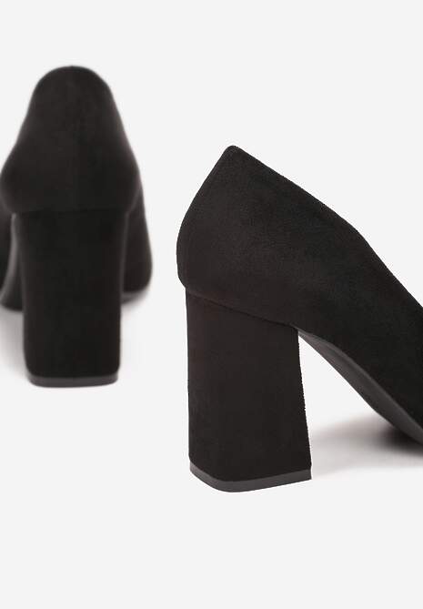 Czarne Czółenka z Ekozamszu na Słupku Michasa