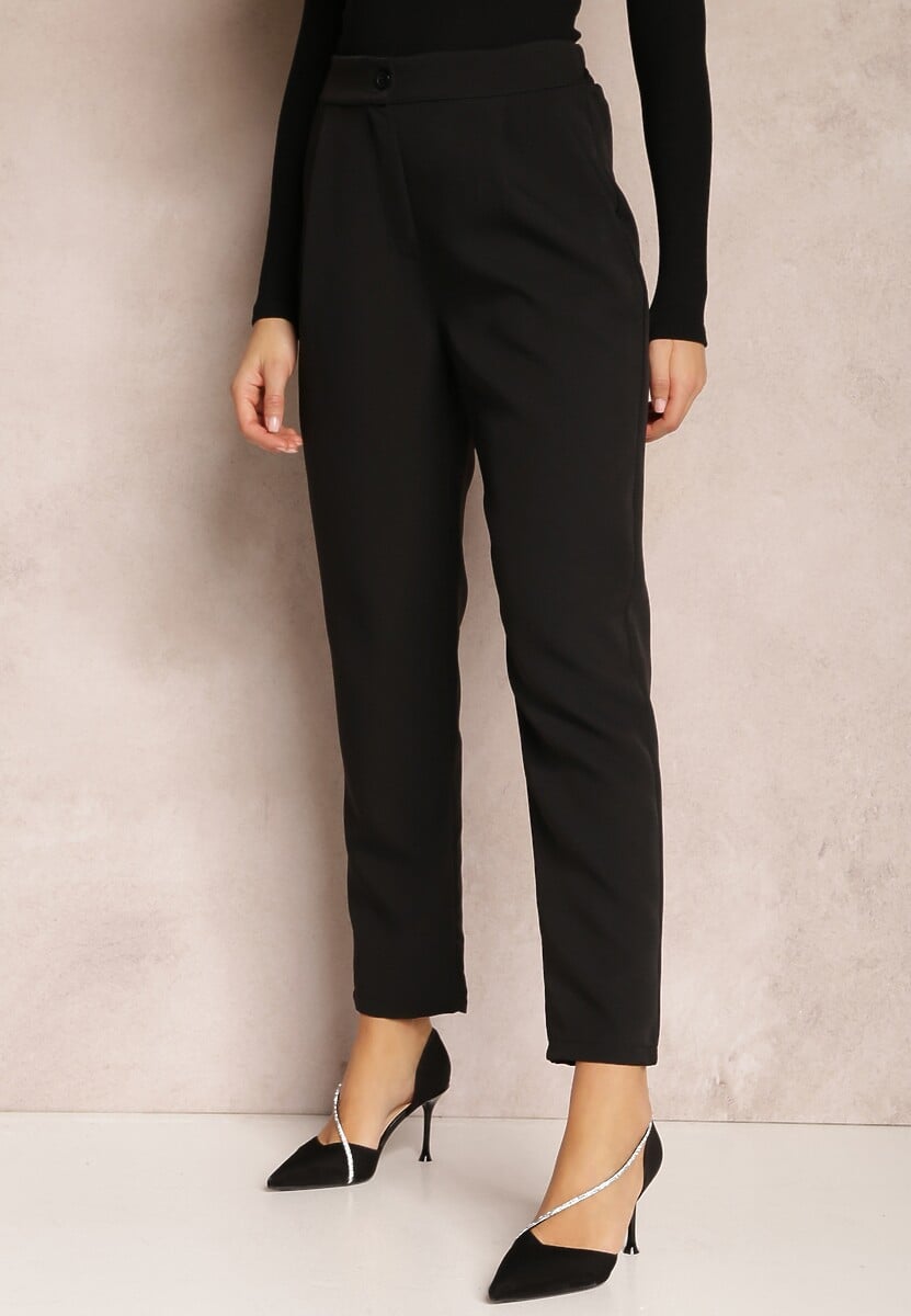 Czarne Spodnie Cygaretki Zalko