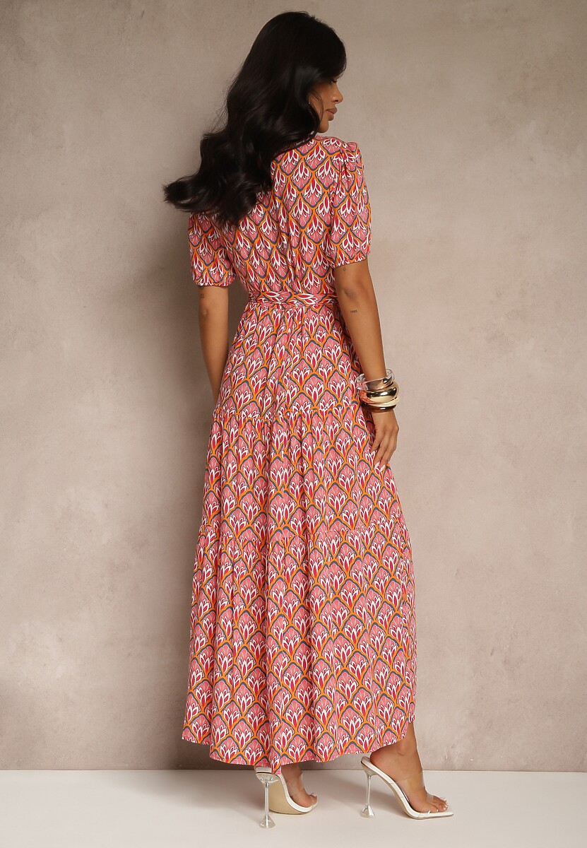 Różowa Sukienka Amarhotis