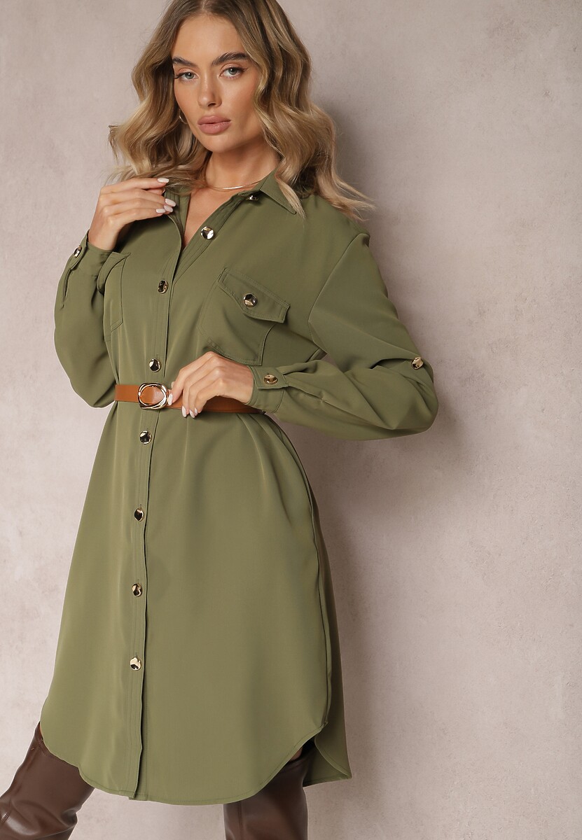 Ciemnozielona Sukienka Iylah