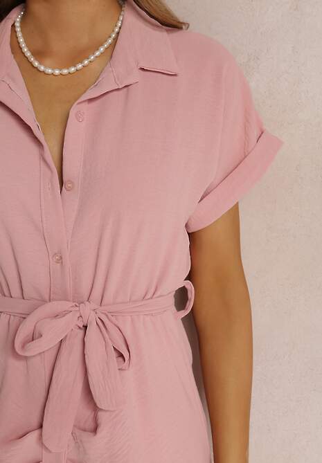 Ciemnoróżowa Sukienka Dipkey