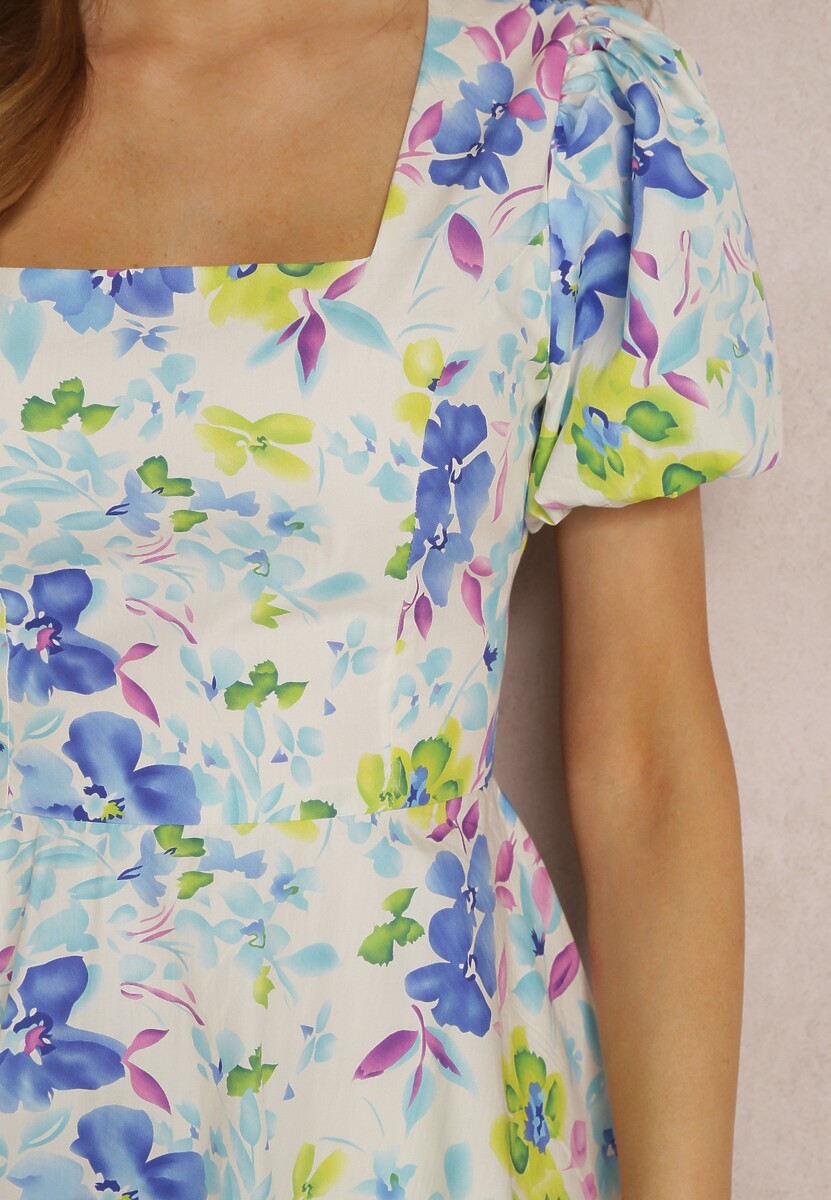 Biało-Niebieska Sukienka Amarhoreia