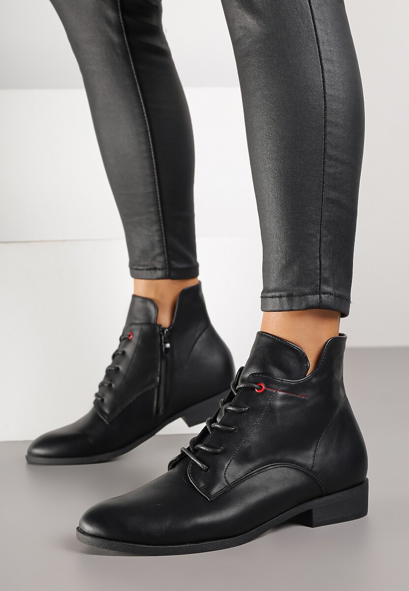 Czarne Botki Trzewiki Vices Miova