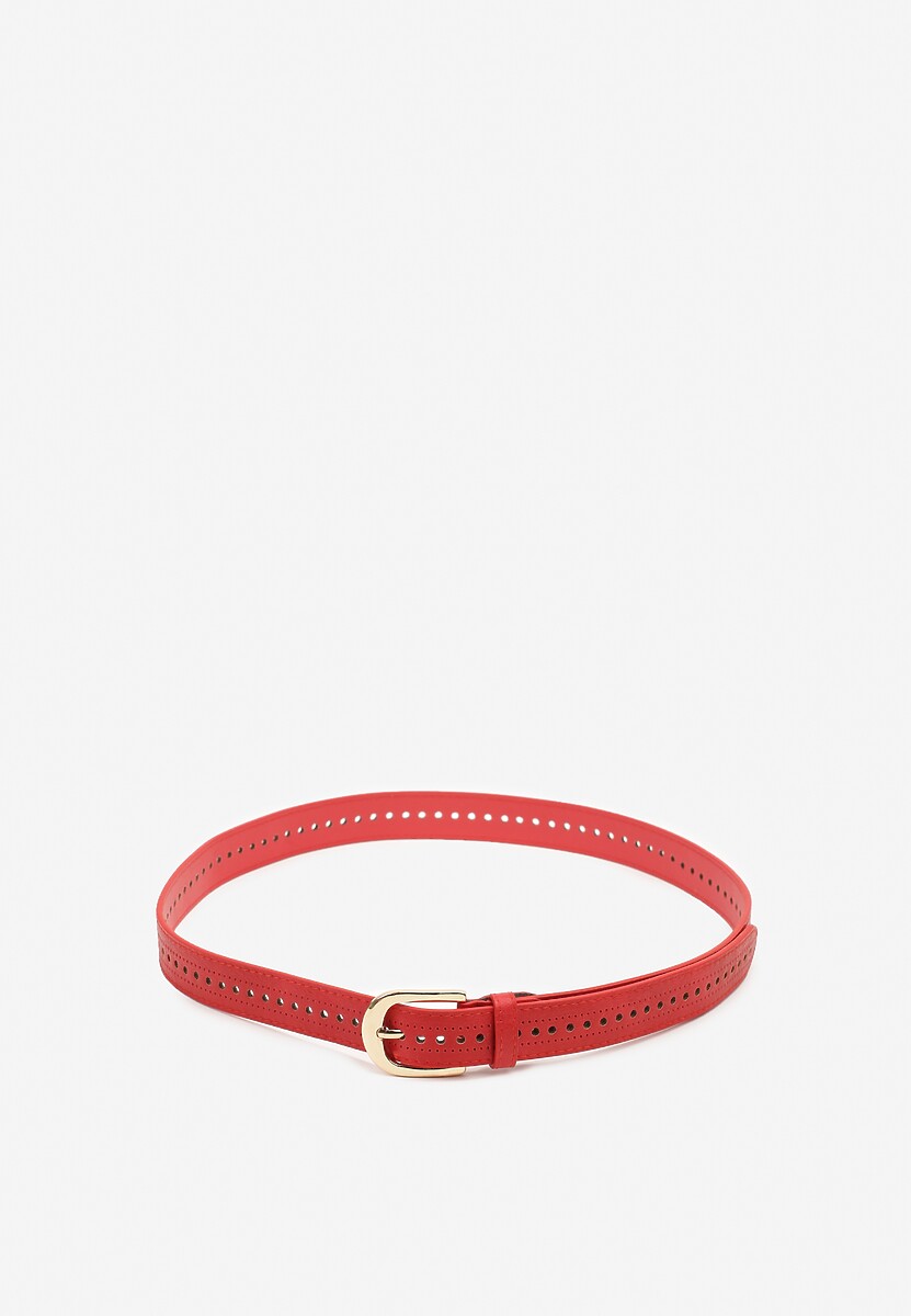 Beżowy Pasek Ozdobiony Zaokrągloną Klamrą Nairivian