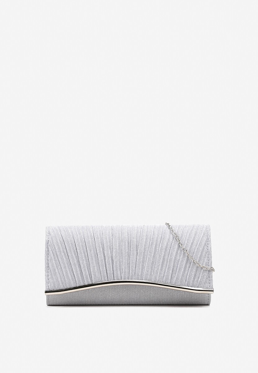 Złota Brokatowa Torebka Kopertówka z Łańcuszkiem Bobbette