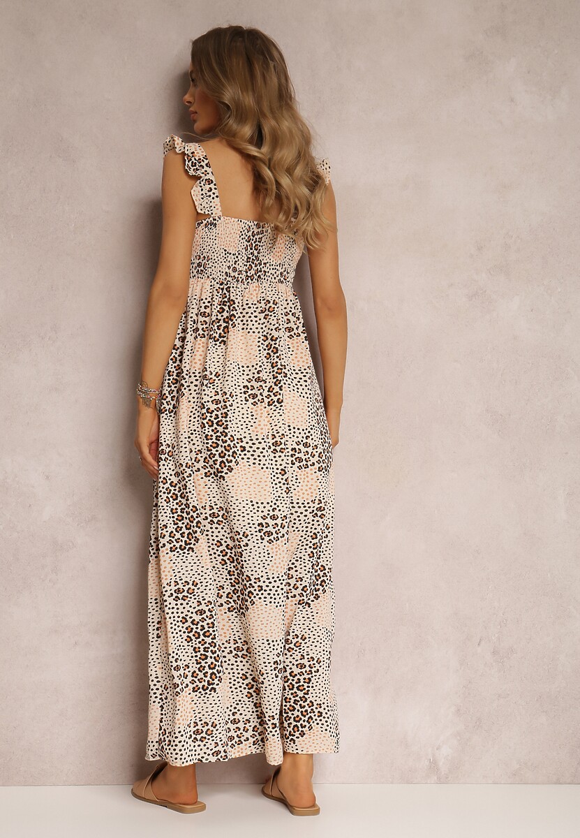 Beżowa Sukienka Madelene