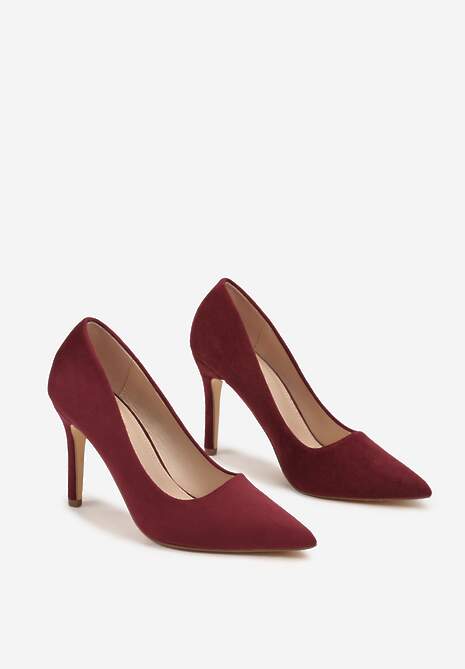 Bordowe Szpilki w Klasycznym Stylu Mevalor