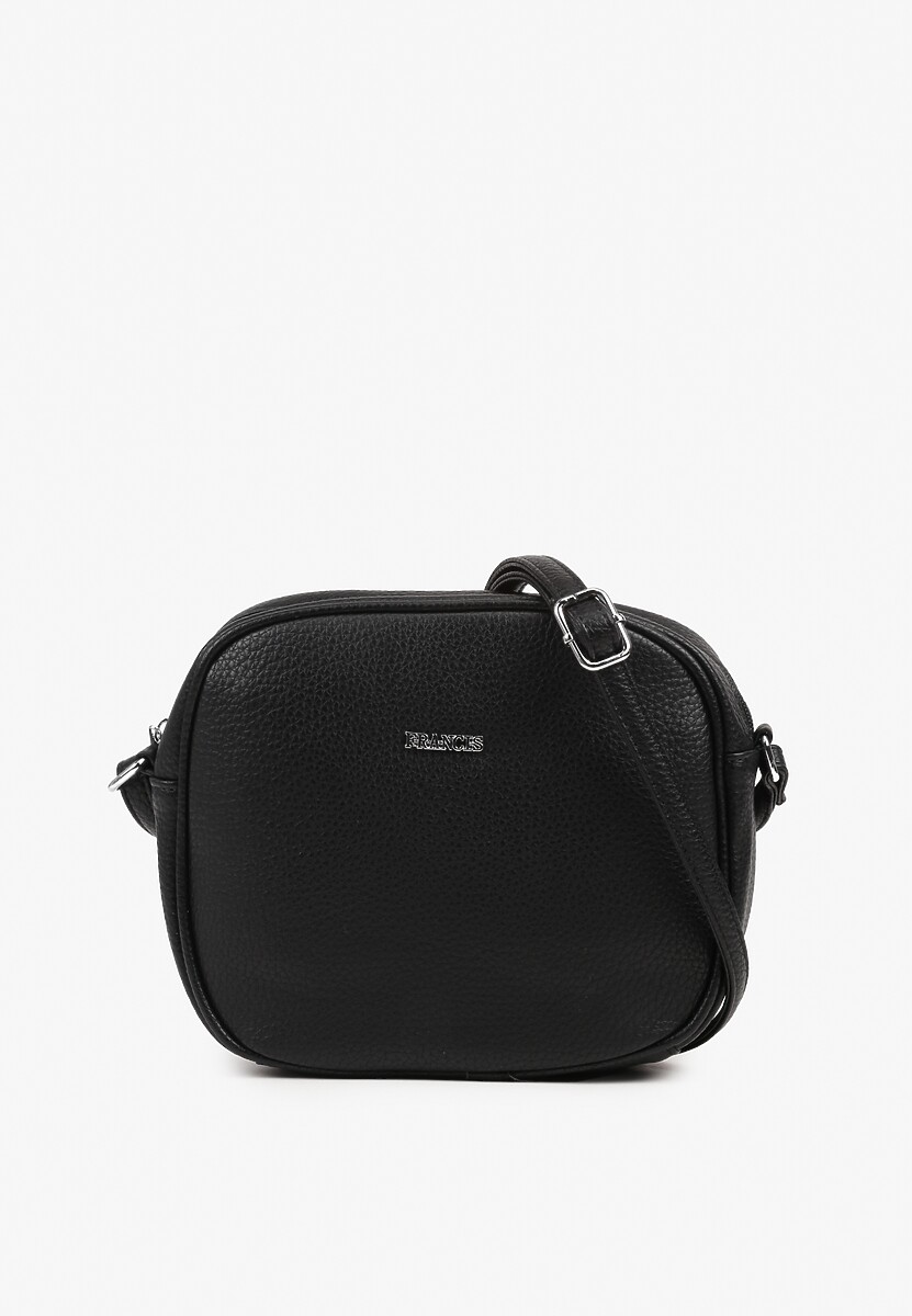 Czarna Okrągła Torebka na Pasku z Kieszonkami Malireia