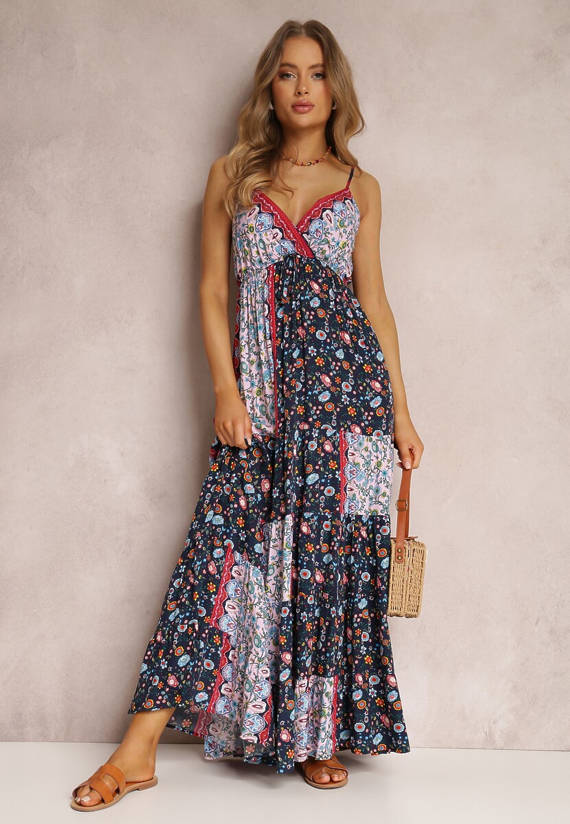 Granatowa Sukienka Amarhomela