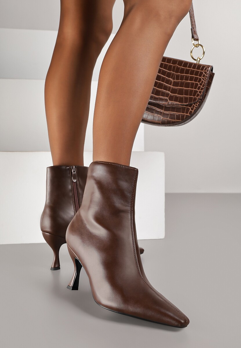 Brązowe Botki Vices na Kaczuszce Fallonea