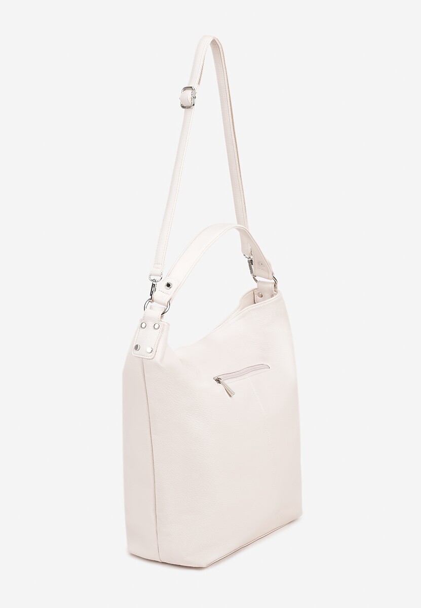 Jasnobeżowa Torebka Hobo z Regulowanym Paskiem Crossbody Tenovesa