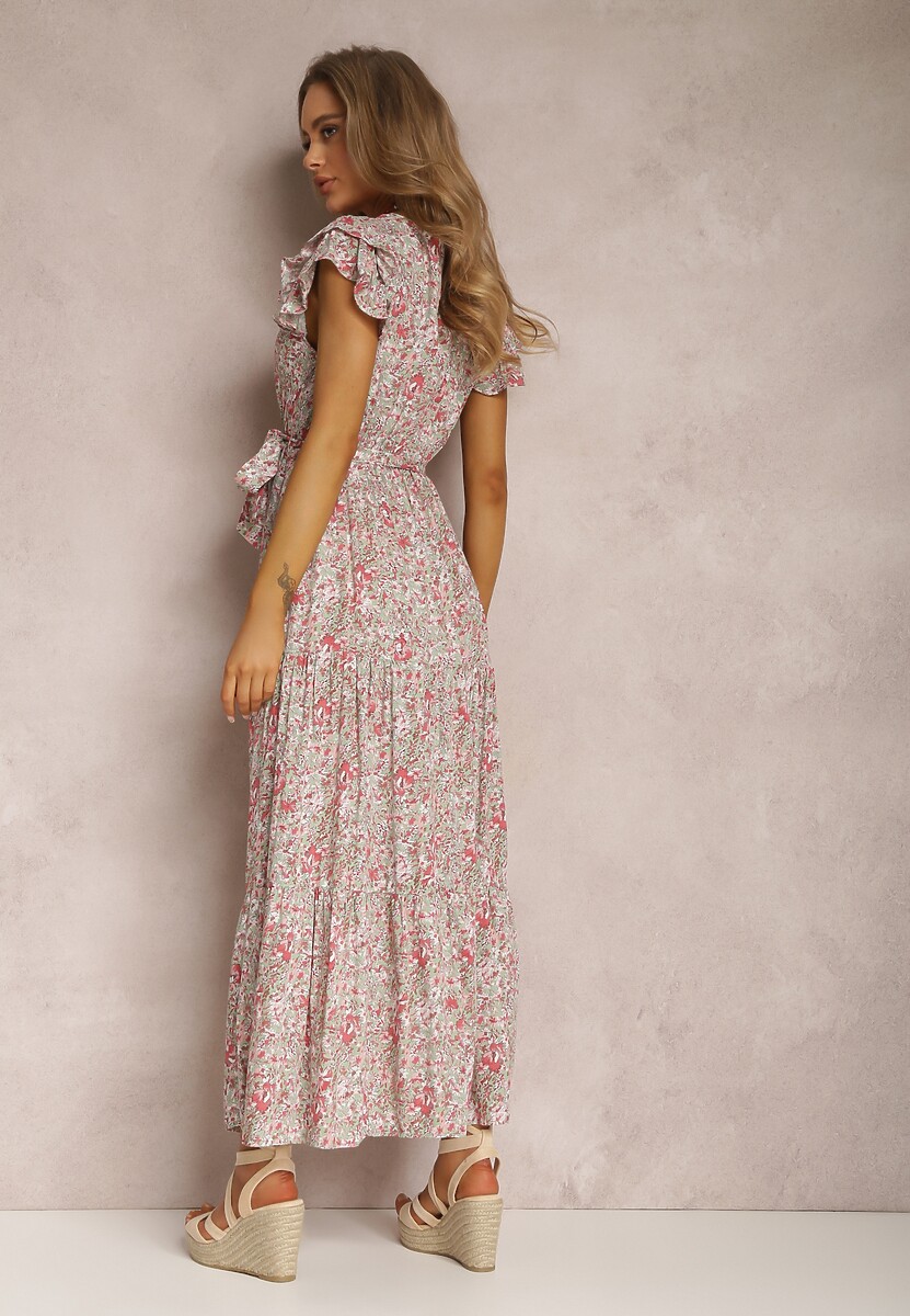 Zielono-Czerwona Sukienka Oreithanassa