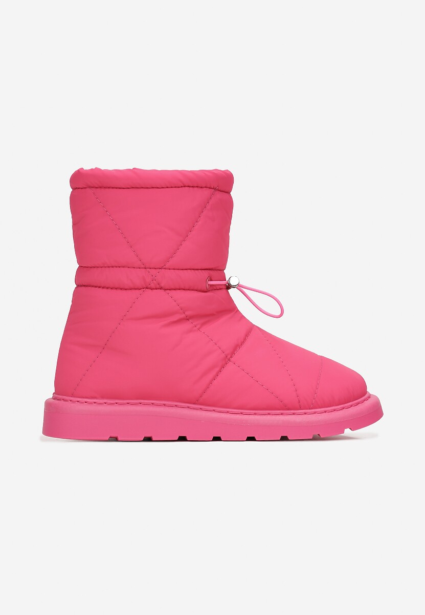 Fuksjowe Śniegowce Pikowane ze Ściągaczem Eraris