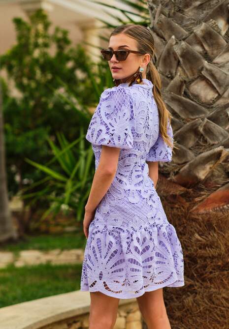 Fioletowa Sukienka Amathinna