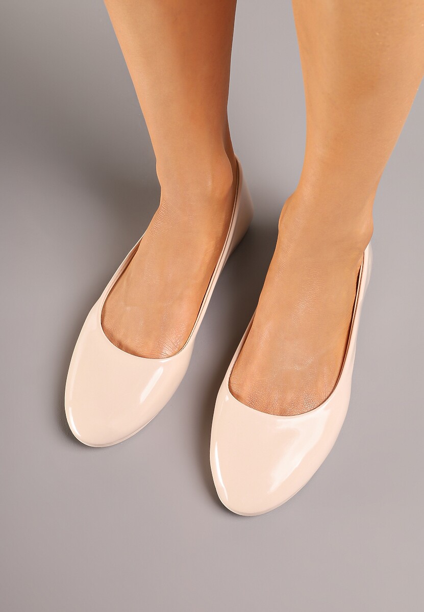 Beżowe Balerinki Nysaxise