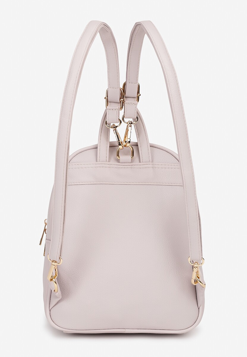 Szary Plecak na Ramiączkach z Regulacją Wykończony Suwakami Nelsey