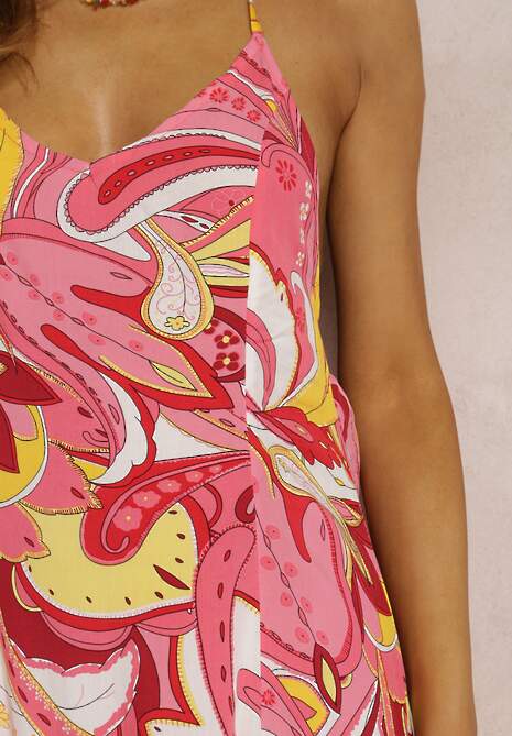 Różowa Sukienka Pyrhochis