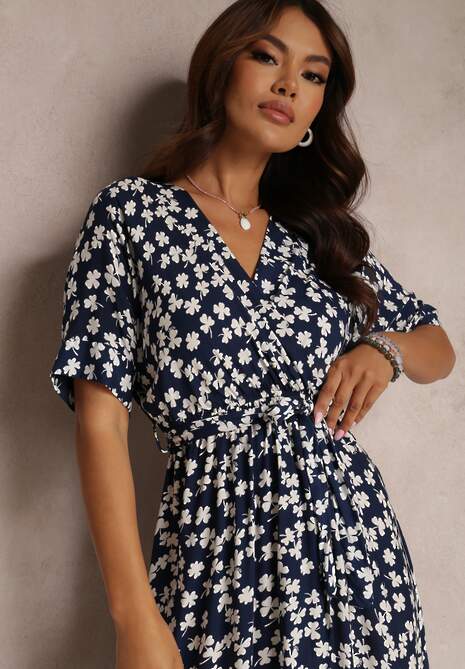 Granatowa Sukienka Euphice