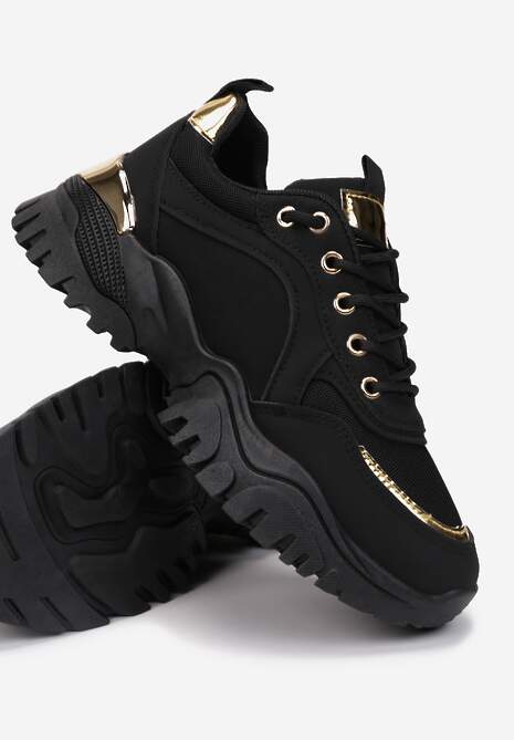 Czarne Sneakersy Myramia