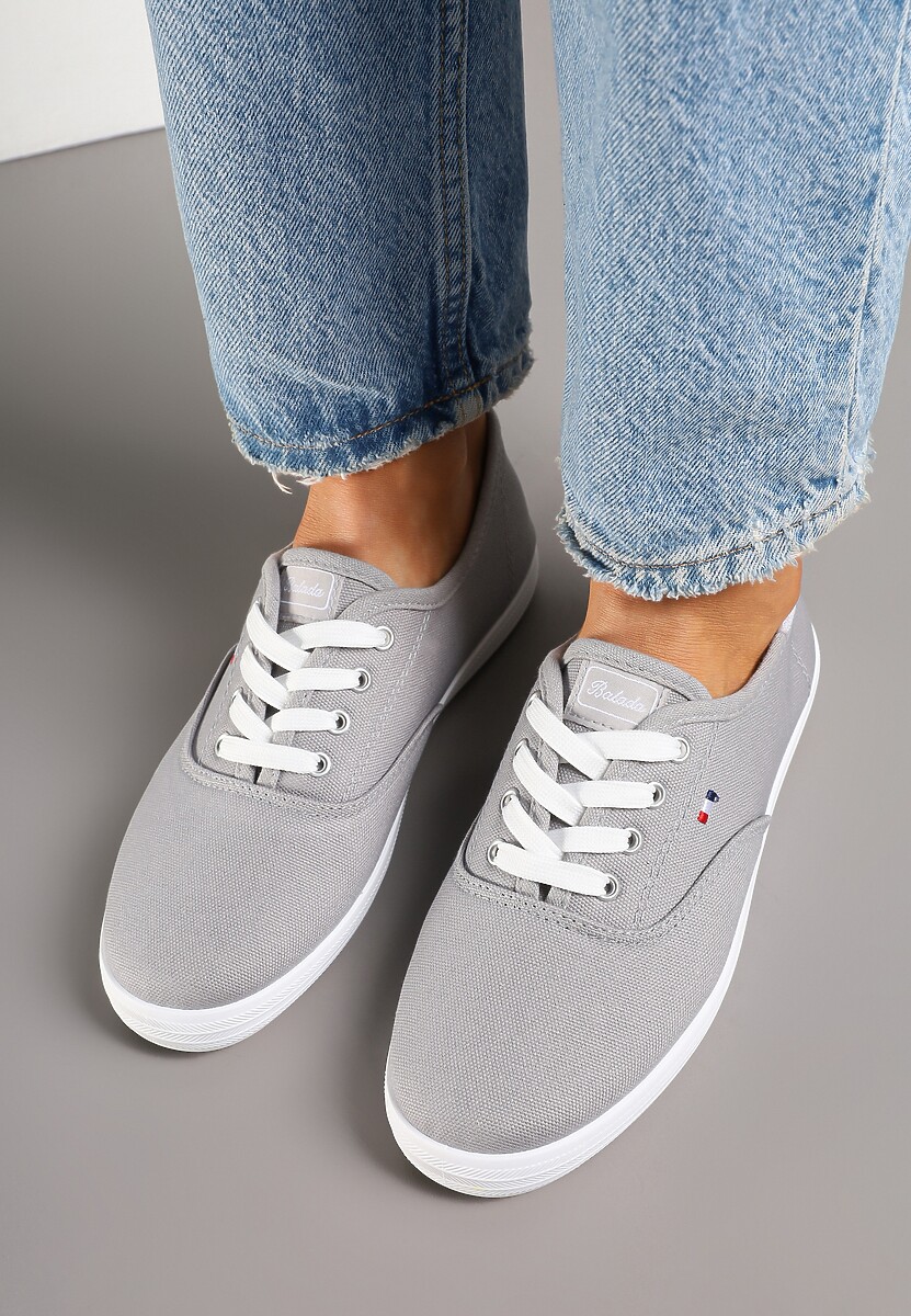 Jasnoszare Basicowe Tenisówki Vices Hallriva