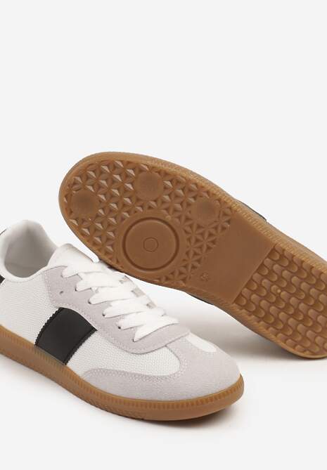 Biało-Czarne Sneakersy Tenisówki w Kultowym Stylu Neolithaen