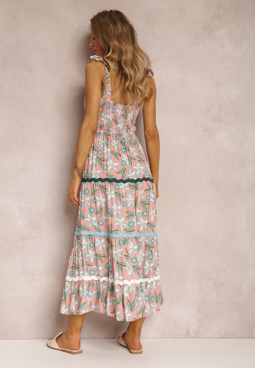 Różowa Sukienka Astena