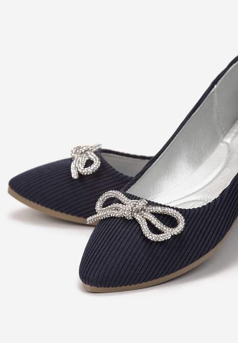 Granatowe Balerinki Dianonia