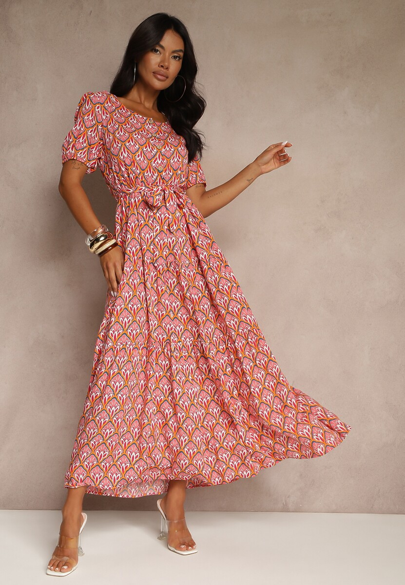 Różowa Sukienka Amarhotis