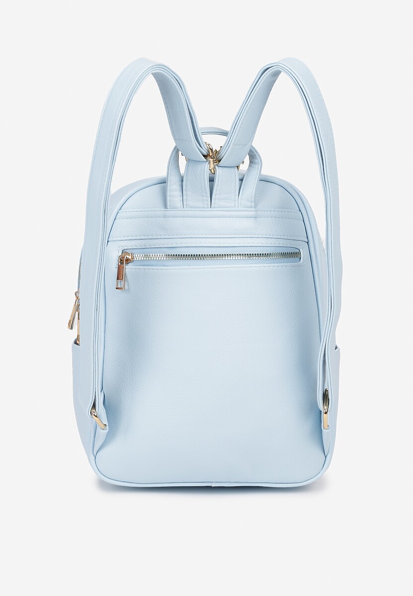 Jasnoniebieski Plecak z Ozdobnym Pikowaniem na Szelkach Verrilla