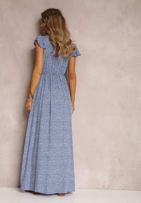 Niebieska Sukienka Karmay