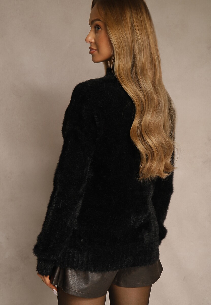 Czarny Sweter Wełniany Merrill