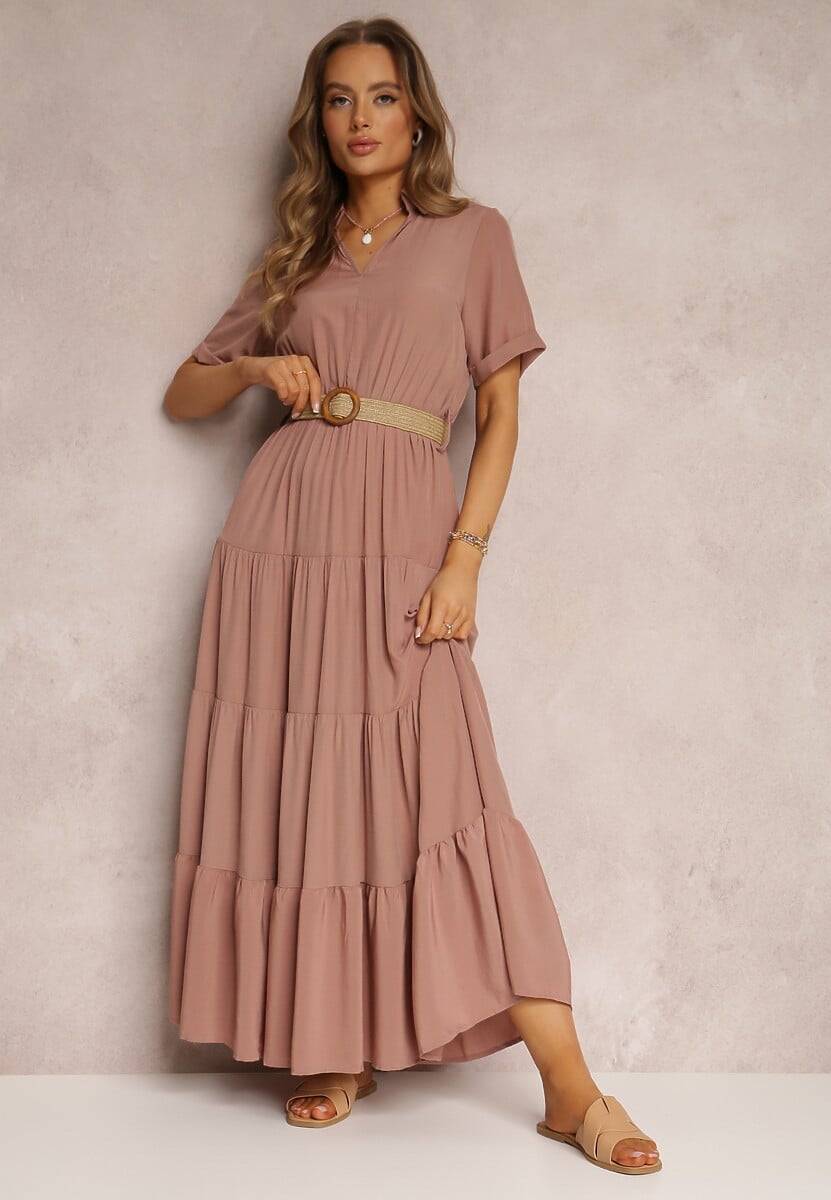 Różowa Sukienka Pelletier