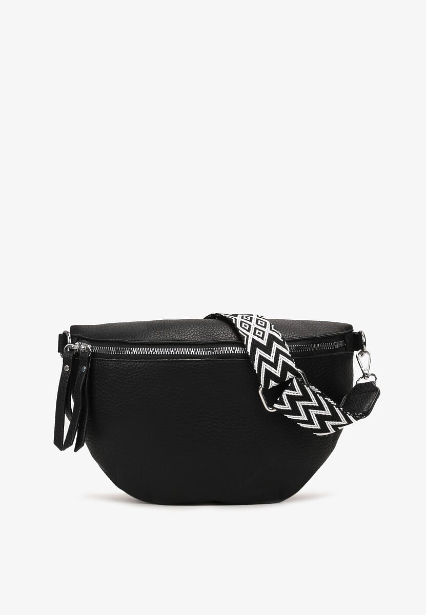 Jasnoróżowa Nerka z Materiałowym Paskiem Ehadeel