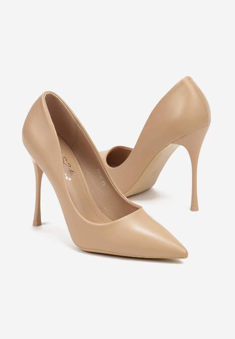 Beżowe Szpilki w Klasycznym Stylu Rilefia