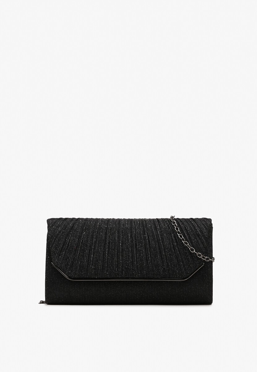 Złota Metaliczna Torebka Kopertówka na Ramię Lunke