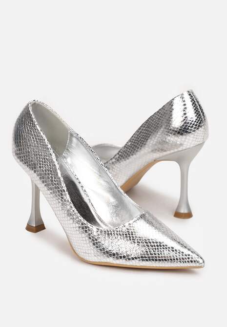 Srebrne Szpilki Zdobione Wężowym Wzorem Olvi