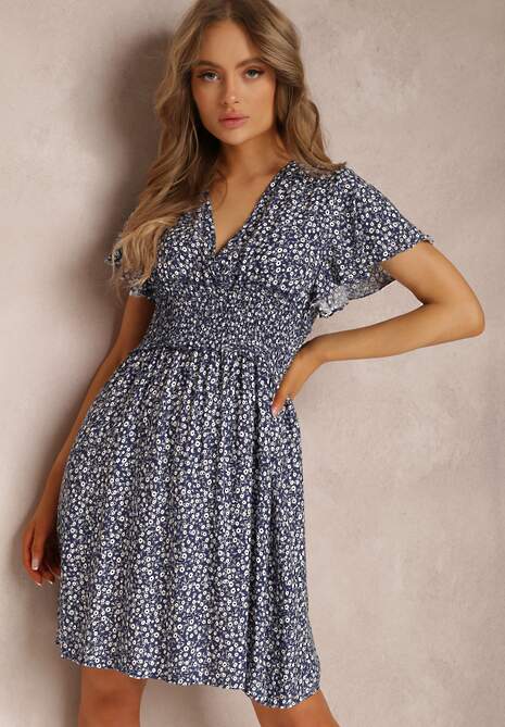 Granatowa Sukienka Amarhaia