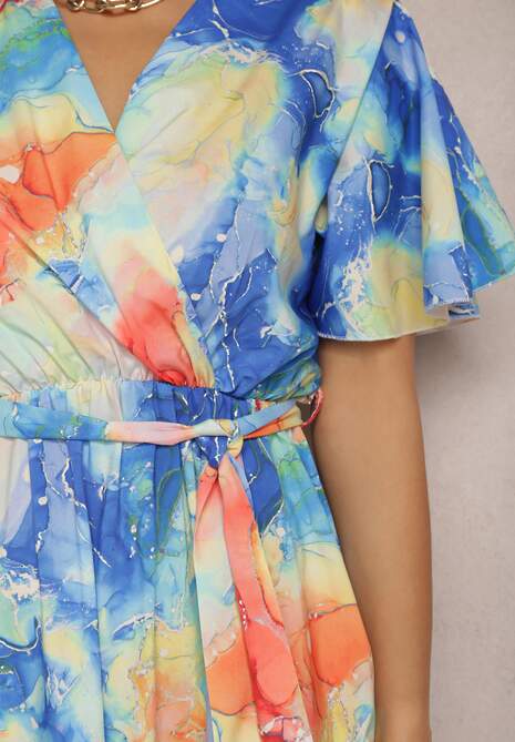 Niebieska Sukienka Rhodassa