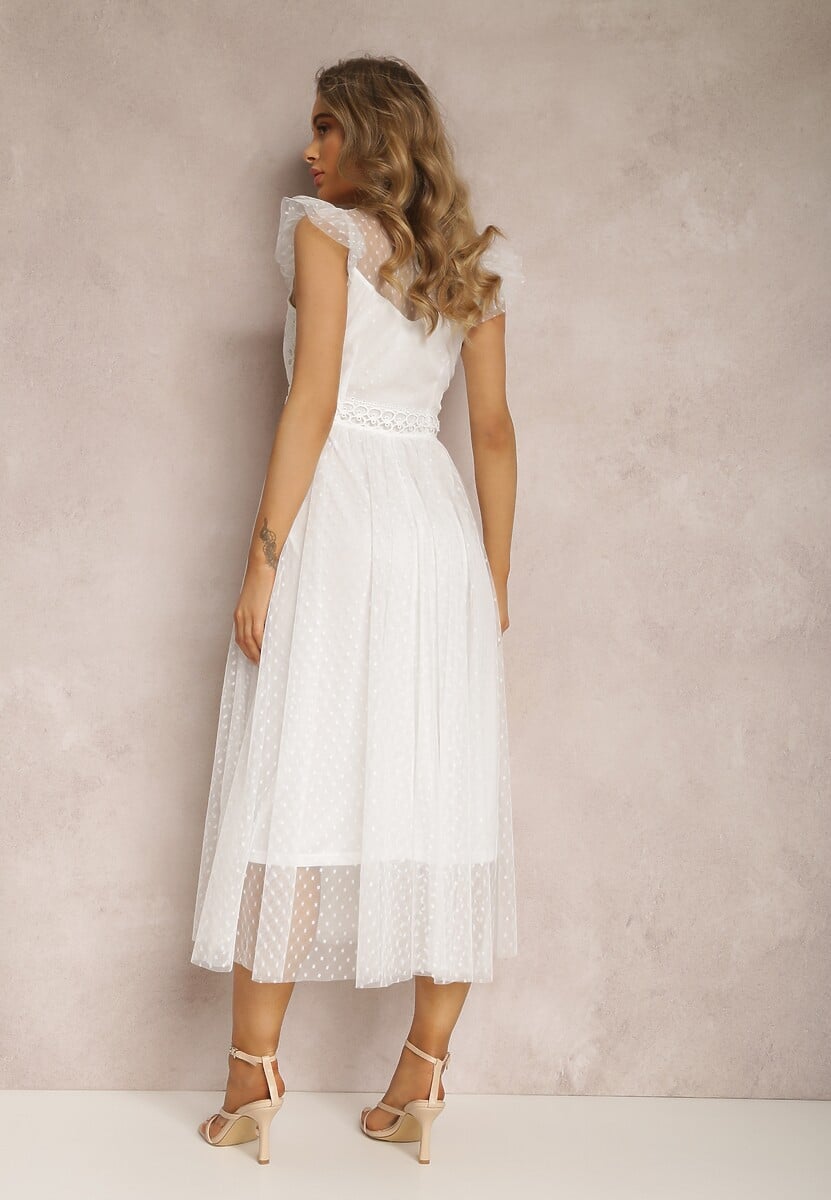 Biała Sukienka Canissa